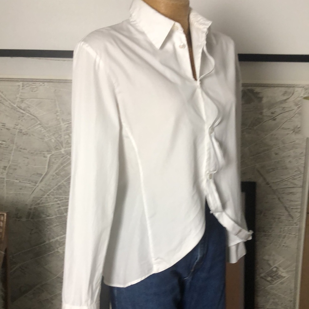 YOHJI YAMAMOTO, Classic White Button-Down Shirt Size S - Picture 5 of 15